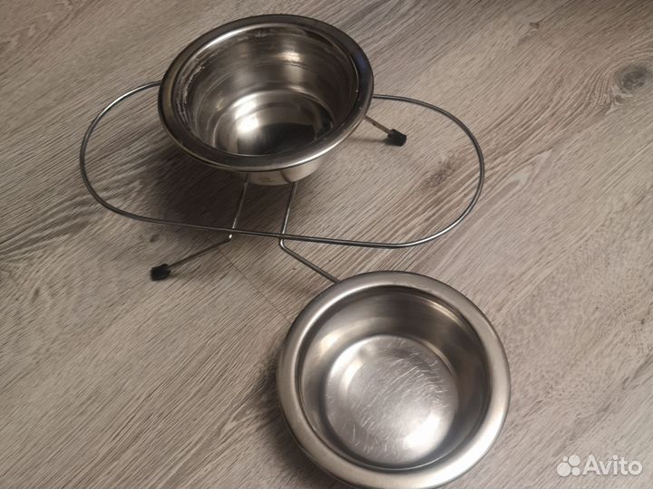 Уют-подставка с мисками металл