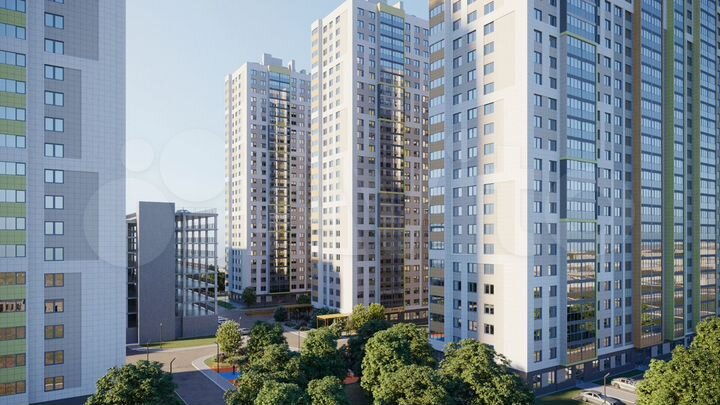 2-к. квартира, 45,5 м², 16/24 эт.