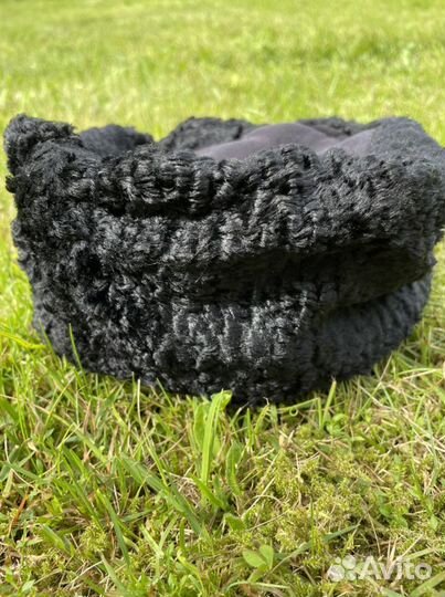 Шапка женская чёрная под каракульчу