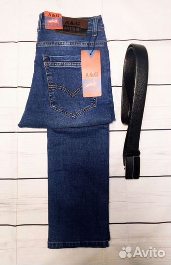 Мужские новые джинсы на флисе. Разные цвета ифасон