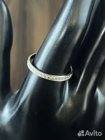 Золотое кольцо 750 мужское с бриллиантами
