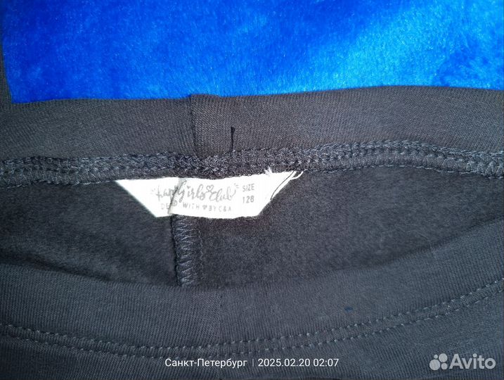 Легинсы для девочки утеплённые 128