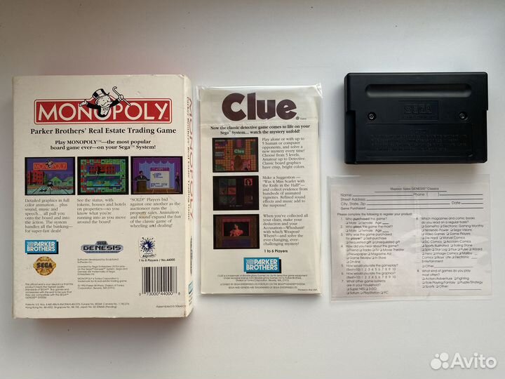 Видеоигра для Genesis - Monopoly (оригинал)