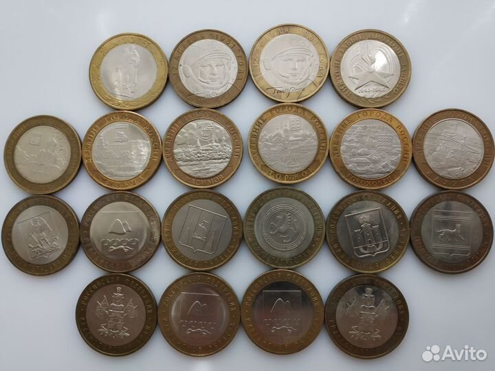 Юбилейные монеты РФ биметаллические