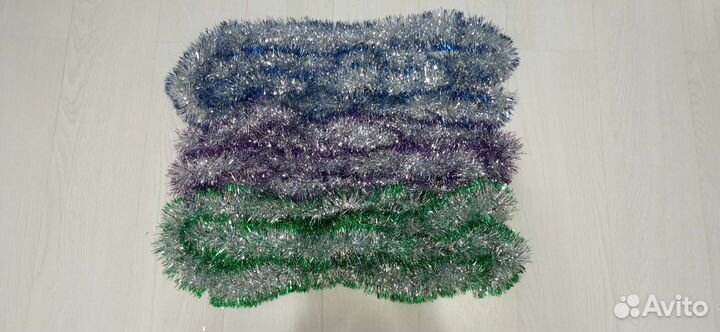 Новогодняя мишура украшение