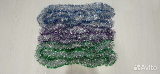 Новогодняя мишура украшение