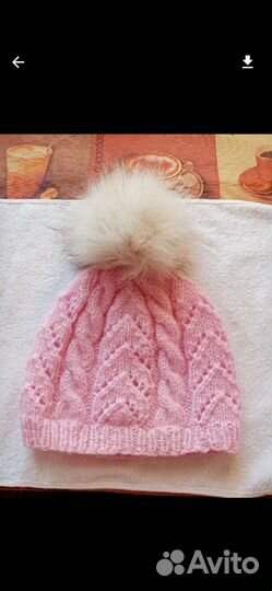 Комплект шапка и снуд женский