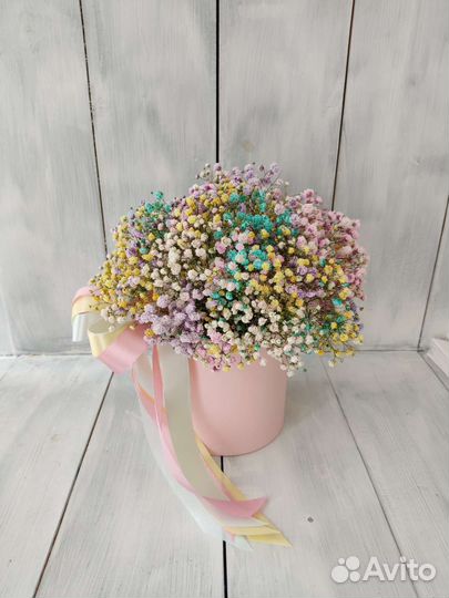 Коробка с гипсофилой