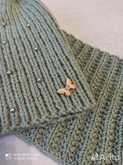 Шапочка и Снуд Новые Ручная работа