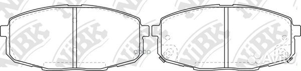 Колодки тормозные дисковые перед PN0373 PN0