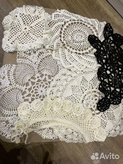 Вышивка 70 - е годы и салфетки