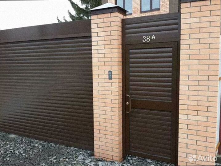 Двери гаражные калитка (алюминиевая)
