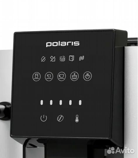 Кофемашина Polaris pacm 2050SW, черный, серебряный