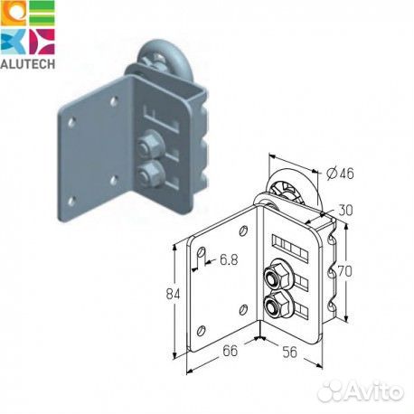 Запчасти для секционых ворот Алютех