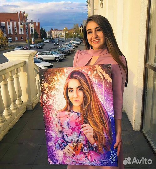 Портрет на холсте по фото на заказ Тамбов