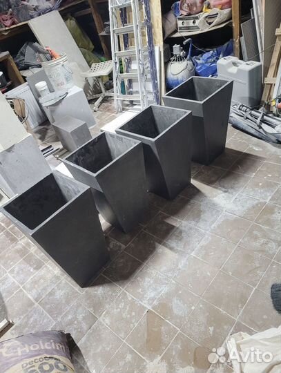 Бетонные кашпо