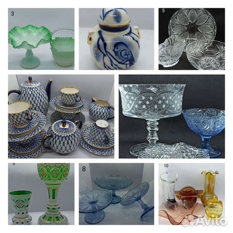 Сервиз, фруктовница, вазы