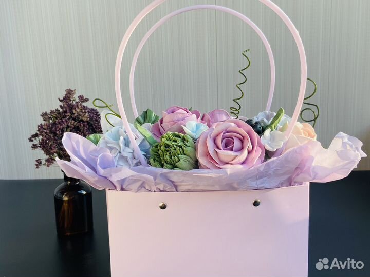 Букет цветов из зефира