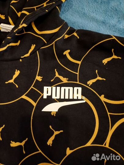 Худи Puma оверсайз,толстовка пума мужская