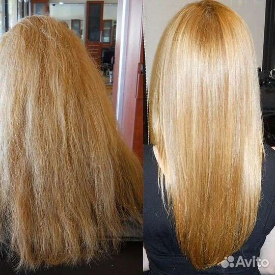 Кератиновое выпрямление волос