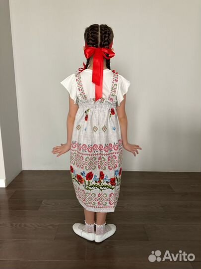 Платье сарафан праздничный 122-134