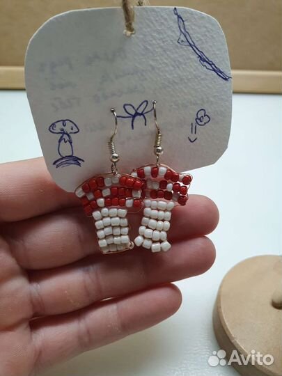 Серьги из бисера