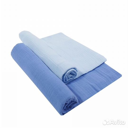 Комплект из 2-х пеленок Bambola 120х75 см муслин