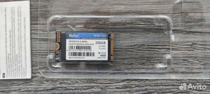 SSD m2 nvme 256GB новый