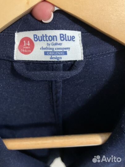 Костюм брючный button blue