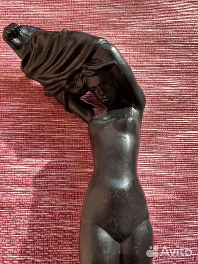 Каслинское литье, чугунная статуэтка,Купальщица