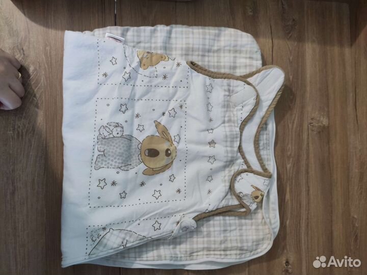 Бортики, спальный мешок, халат, кармашки