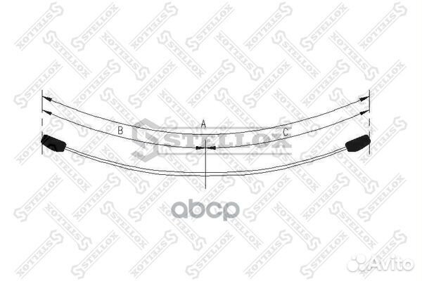 Рессора пер. 57 568 04 MB Sprinter 208-216CDI
