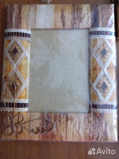 Новые фоторамки и альбом (бамбук). Фирменные