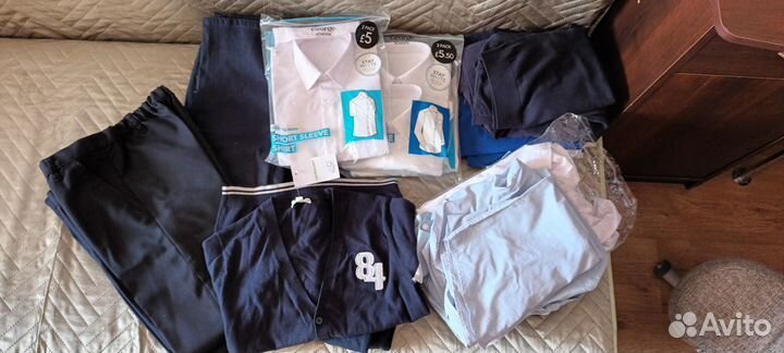 Для школы: брюки, поло, рубашки, кардиганы 9-12лет
