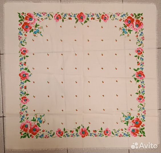 Павловпосадские платки белые СССР, новые