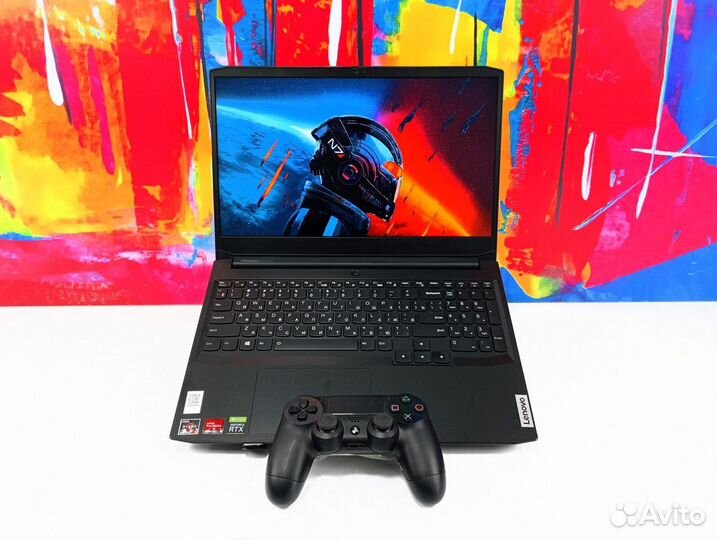 Игровой ноутбук Lenovo Ryzen5 + GeForce RTX