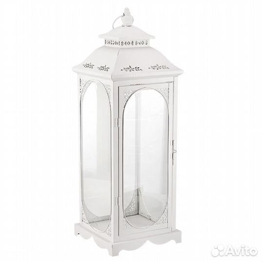 Подсвечник Retro металлический белый (бой)