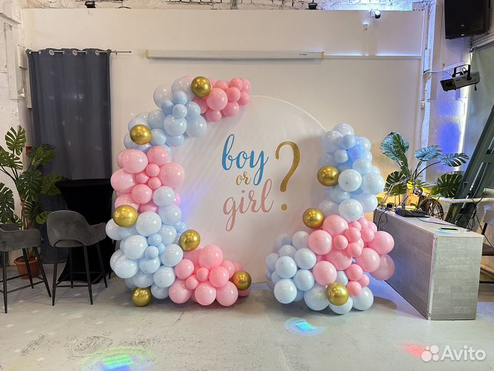 Фотозона на гендер пати gender party