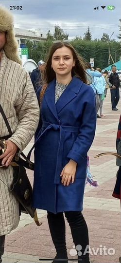 Пальто с поясом