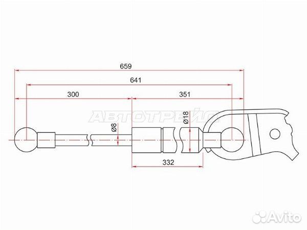 Амортизатор капота