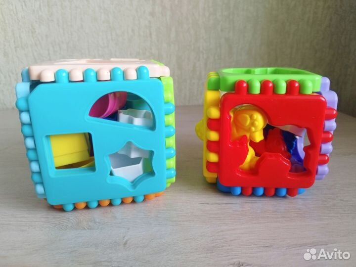 Кубики сортер монтессори детский развивающий
