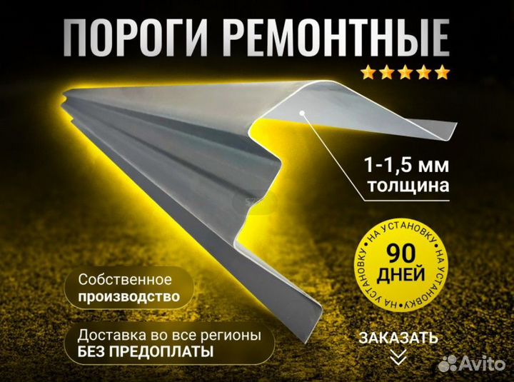 Ремонтный порог правый на seat Ibiza 4