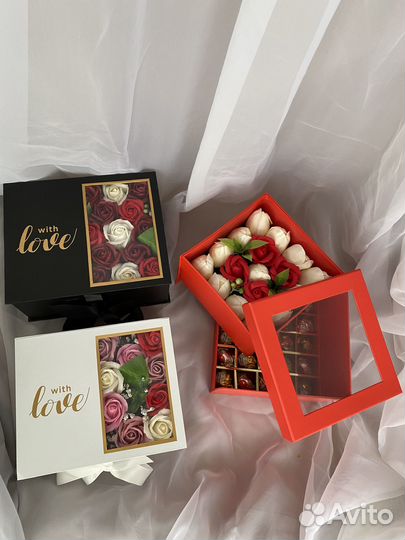 Розы из мыла на 14 февраля, свадьбу, День рождения