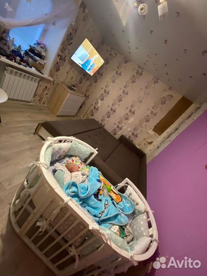 Детская кровать овальная