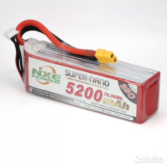 Аккумулятор LiPo 4S 5200mAh 25C (NXE) 14.8В