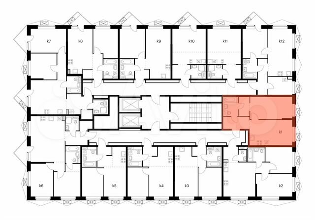 1-к. квартира, 43,6 м², 19/20 эт.