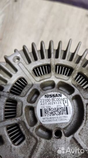 Генератор Nissan qashqai J10