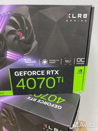 Видеокарта PNY geforce RTX 4070ti 12gb новая