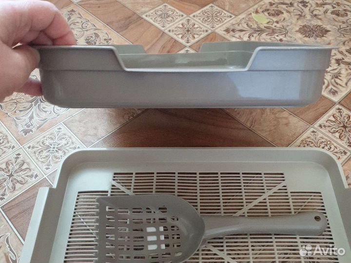 Лоток для кошек + совок новый