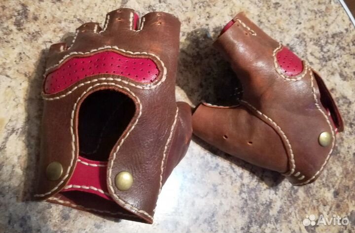 Мото перчатки беспалые